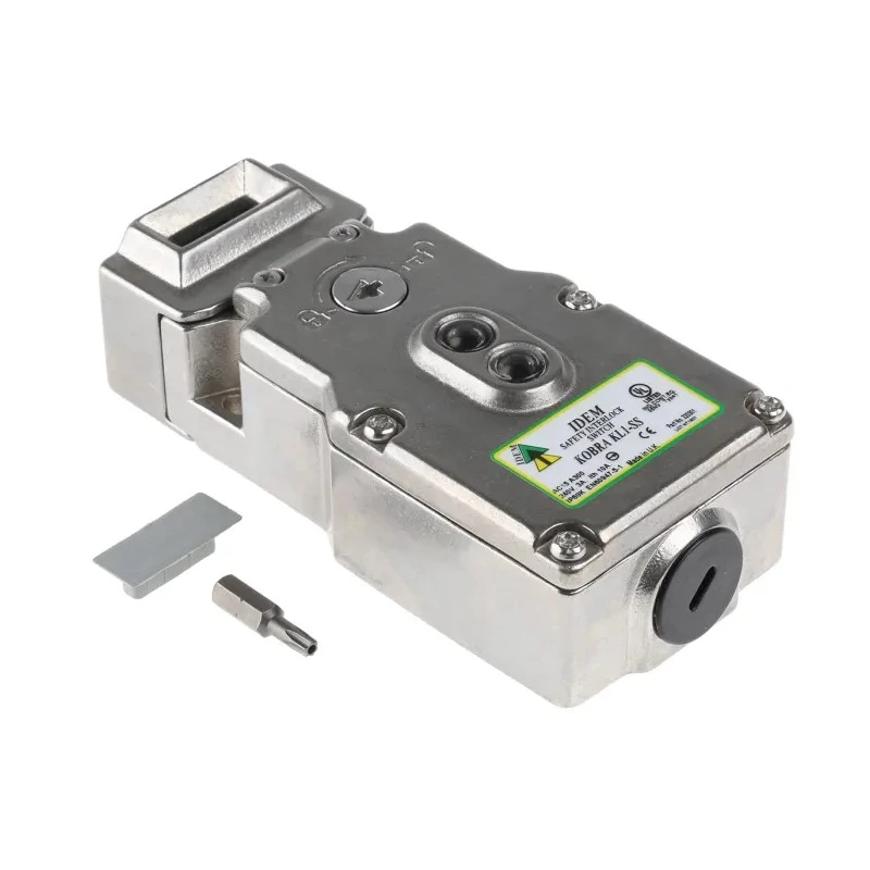 IDEM KL1-SS Series Solenoid Interlock Switch, Power to Unlock, Stainless Steel, 24V AC/DC 1.2A KL1-SS