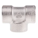 RS PRO Stainless Steel Pipe Fitting Tee Circular Female G Threaded 1/4 in x Female G 1/4 in x Female G 1/4 in 826-6968