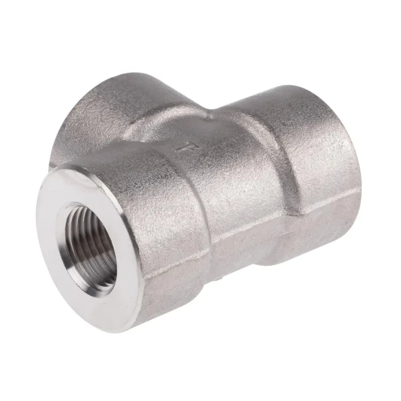 RS PRO Stainless Steel Pipe Fitting Tee Circular Female G Threaded 1/2 in x Female G 1/2 in x Female G 1/2 in 826-6970