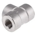 RS PRO Stainless Steel Circular Pipe Fitting, Tee, Female G Threaded 3/4 in x Female G 3/4 in x Female G 3/4 in 826-6974