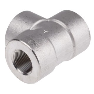 RS PRO Stainless Steel Circular Pipe Fitting, Tee, Female G Threaded 3/4 in x Female G 3/4 in x Female G 3/4 in 826-6974