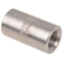 RS PRO Stainless Steel Pipe Fitting Straight Circular Coupler Female Threaded 1/4 in x Female 1/4 in 826-6992