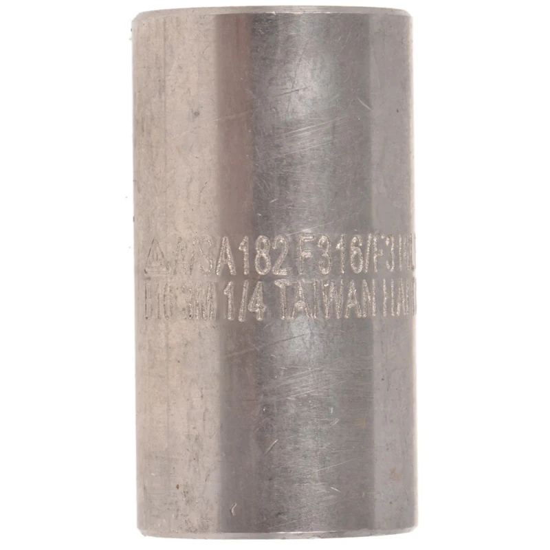 RS PRO Stainless Steel Pipe Fitting Straight Circular Coupler Female Threaded 1/4 in x Female 1/4 in 826-6992