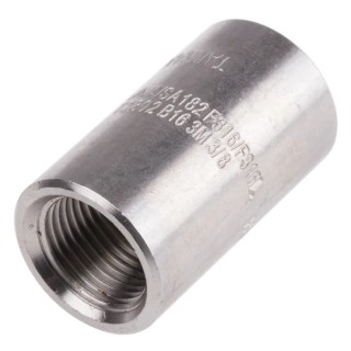 RS PRO Stainless Steel Pipe Fitting Straight Circular Coupler Female 3/8 in x Female 3/8 in 826-6996