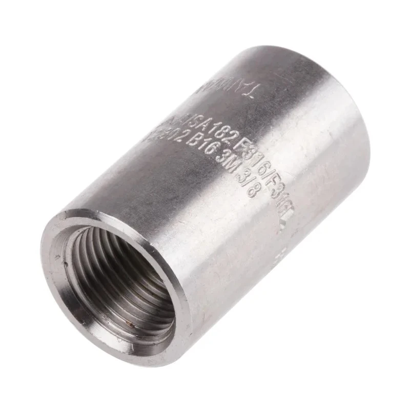 RS PRO Stainless Steel Pipe Fitting Straight Circular Coupler Female 3/8 in x Female 3/8 in 826-6996