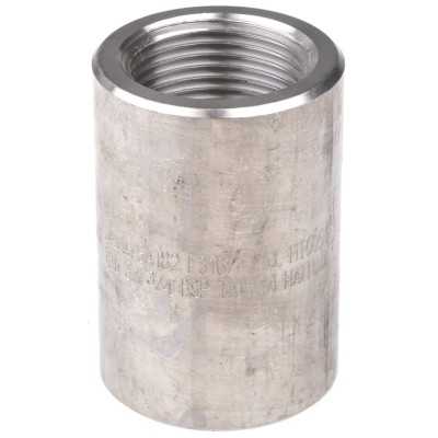 RS PRO Stainless Steel Pipe Fitting Straight Circular Coupler Female 3/4 in x Female 3/4 in 826-7002