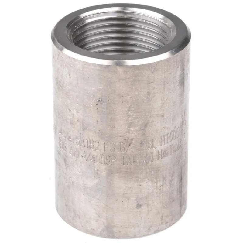 RS PRO Stainless Steel Pipe Fitting Straight Circular Coupler Female 3/4 in x Female 3/4 in 826-7002