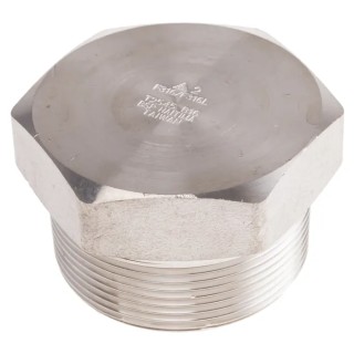 RS PRO Stainless Steel Pipe Fitting Straight Hexagon Male Threaded 2 in 316 826-7046