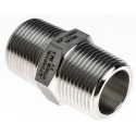RS PRO Stainless Steel Pipe Fitting Straight Hexagon Nipple Male 1 in x Male 1 in 826-7065