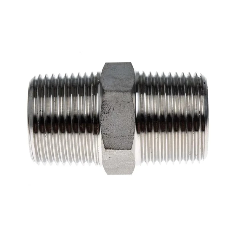 RS PRO Stainless Steel Pipe Fitting Straight Hexagon Nipple Male 1 in x Male 1 in 826-7065