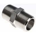 RS PRO Stainless Steel Pipe Fitting Straight Hexagon Nipple Male 1 in x Male 1 in 826-7065