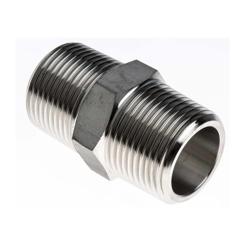 RS PRO Stainless Steel Pipe Fitting Straight Hexagon Nipple Male 1 in x Male 1 in 826-7065