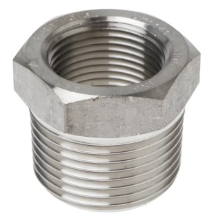 RS PRO Stainless Steel Pipe Fitting Straight Hexagon Bush Male 1 in x Female 3/4 in 826-7084