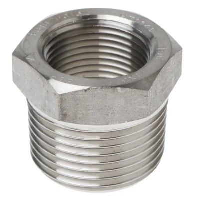 RS PRO Stainless Steel Pipe Fitting Straight Hexagon Bush Male 1 in x Female 3/4 in 826-7084