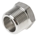 RS PRO Stainless Steel Pipe Fitting Straight Hexagon Bush Male 1 in x Female 3/4 in 826-7084