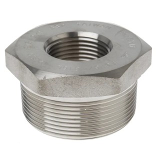 RS PRO Stainless Steel Pipe Fitting Straight Hexagon Bush Male 2 in x Female 1 in 826-7090