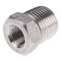 RS PRO Stainless Steel Pipe Fitting Straight Hexagon Bush Male 1/2 in x Female 1/4 in 826-7087