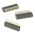 Wurth Elektronik WR-PHD Series 2.54mm Right Angle Through Hole Dual Socket Header Connector 64-Contact 2 Row 613064243121