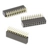Wurth Elektronik WR-PHD Series 2.54mm Right Angle Through Hole Dual Socket Header Connector 64-Contact 2 Row 613064243121