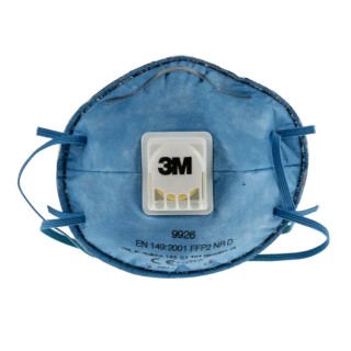 3M 9900 Speciality Series FFP2 Respirator Mask Flat Fold 10 Per Pack Moulded United Kingdom FFP2