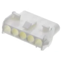 TE Connectivity Universal MATE-N-LOK Female Connector Housing 6.35 mm Pitch 5 Way 1 Row Straight 350810-1