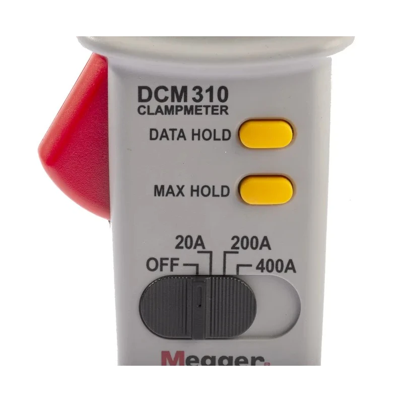 Megger Digital AC Current Clamp Meter 400 A 600 V AC/DC LCD 27mm Jaw DCM310