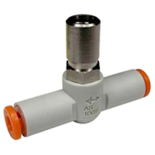 SMC AS Series Inline Speed Controller Tube Connection 0.1MPa-1.5MPa Pressure Japan AS1001F-04T
