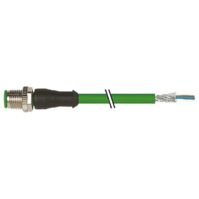 Murrelektronik Limited Male 4 Way Straight to Unterminated Sensor Actuator Cable 60V Polyurethane Jacket 7000-14541-7940500