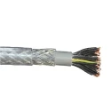 RS PRO Screened Control Cable 25 Cores 0.75mm² 18 AWG Transparent Polyvinyl Chloride Sheath 50 m 827-4230
