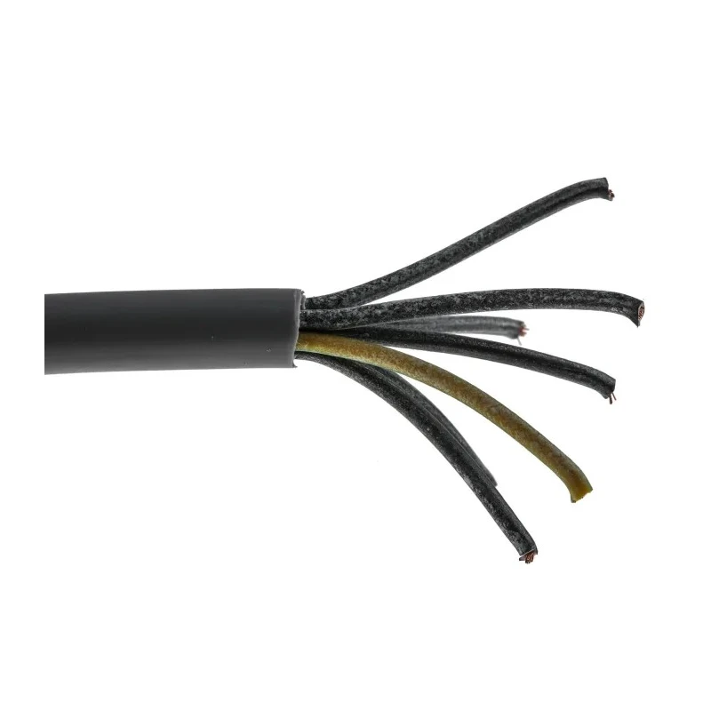 RS PRO Control Cable 7 Cores 1mm² 17 AWG Unscreened 50 m Grey Polyvinyl Chloride Sheath 827-4290