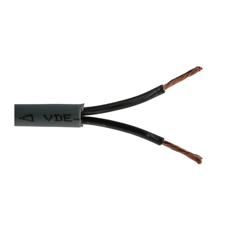 RS PRO Control Cable 2 Cores 1.5mm² 15 AWG Unscreened 50 m Grey Polyvinyl Chloride Sheath 827-4240