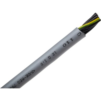 RS PRO Control Cable 12 Cores 1mm² 17 AWG Unscreened Grey Polyvinyl Chloride Sheath 50 m 827-4303