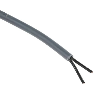 RS PRO Control Cable 3 Cores 0.5mm² 20 AWG Unscreened 50 m Grey Polyvinyl Chloride Sheath 827-4252