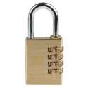 Kasp Brass Combination Padlock 6 mm Shackle Diameter 35 mm Length 40 mm Body 827-4423