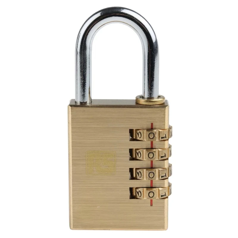Kasp Brass Combination Padlock 6 mm Shackle Diameter 35 mm Length 40 mm Body 827-4423