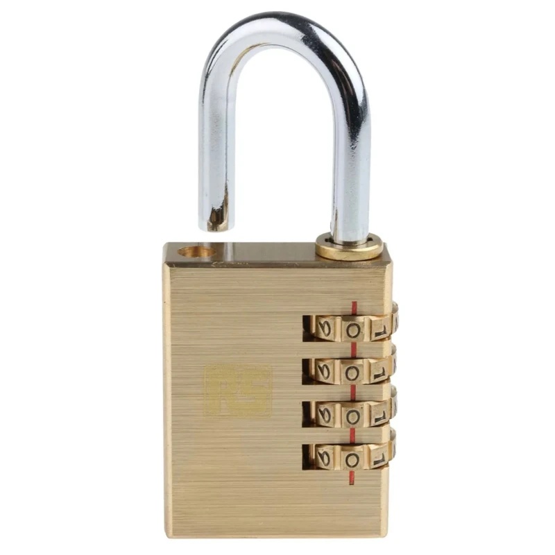Kasp Brass Combination Padlock 6 mm Shackle Diameter 35 mm Length 40 mm Body 827-4423