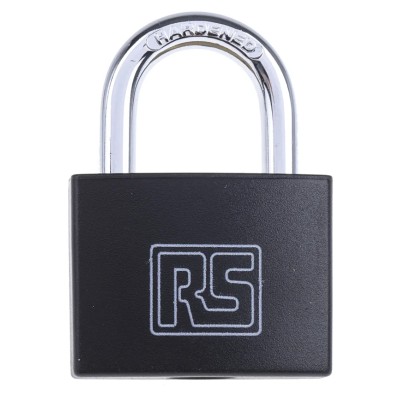 RS PRO Key Brass Padlock, 6 mm Shackle Diameter, 28 mm Shackle Length, 43mm Body 827-4394