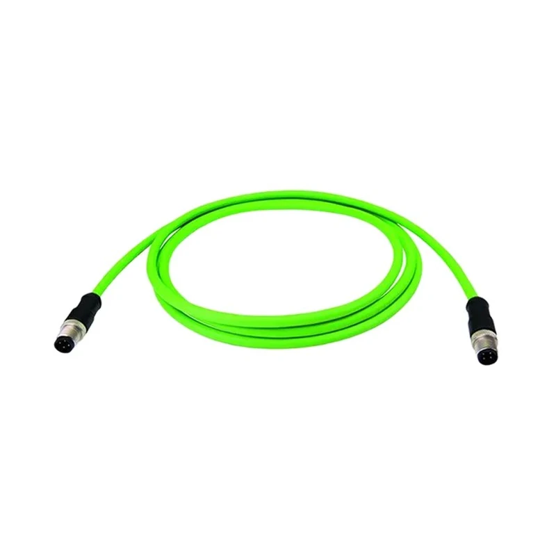 Telegartner Sensor Actuator Cable Male 4 Way M12 Straight to Male 8 Way M12 Straight 7.5 m L80214A0000