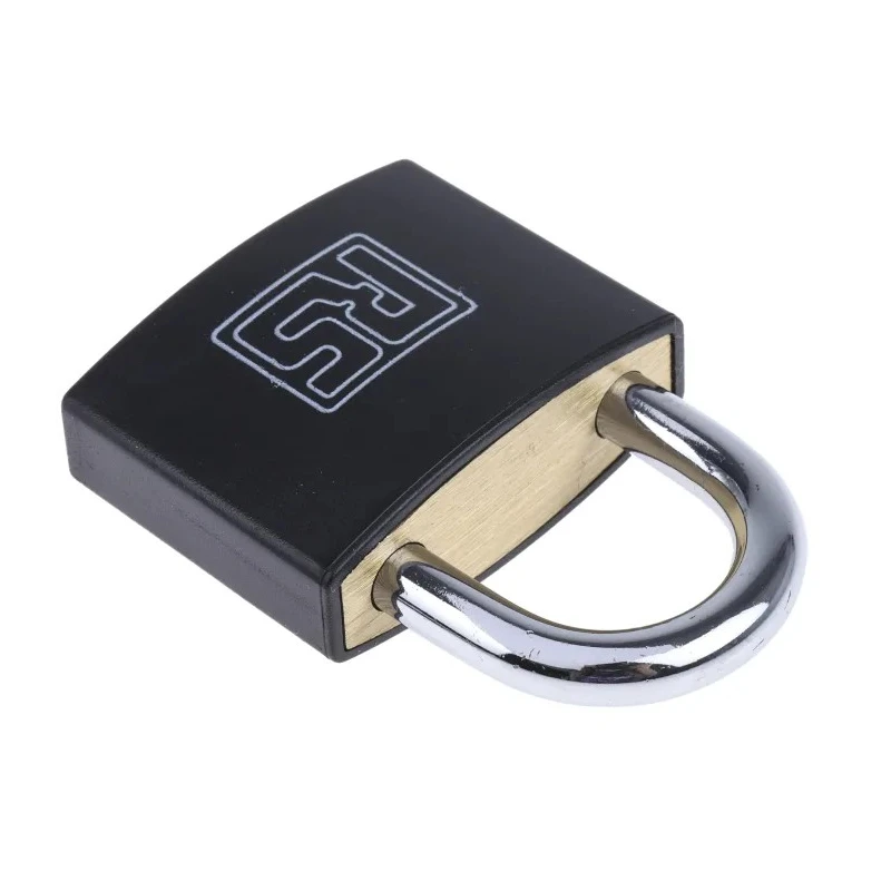 RS PRO Key Brass Padlock, 6 mm Shackle Diameter, 28 mm Shackle Length, 43mm Body 827-4394