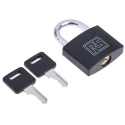 RS PRO Key Brass Padlock, 6 mm Shackle Diameter, 28 mm Shackle Length, 43mm Body 827-4394