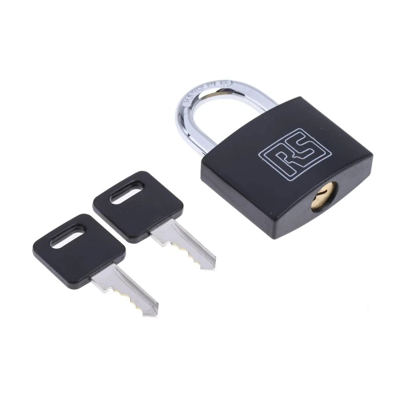 RS PRO Key Brass Padlock, 6 mm Shackle Diameter, 28 mm Shackle Length, 43mm Body 827-4394