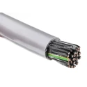 RS PRO Control Cable, 25 Cores 0.75mm² 18 AWG, Unscreened, 50 m Length, Grey Polyvinyl Chloride Sheath 827-4313