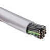 RS PRO Control Cable, 25 Cores 0.75mm² 18 AWG, Unscreened, 50 m Length, Grey Polyvinyl Chloride Sheath 827-4313
