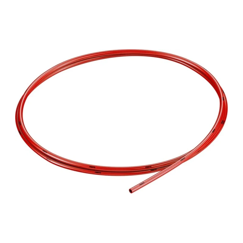 Festo Plastic Tube Red Polyurethane 2 mm Outside Diameter 50 m Length Hydrolysis Resistant PUN-H-2X0,4-RT