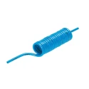 Festo Polyurethane Blue 2 m Recoil Hose, 6mm Tube Outside Diameter, Max Operating Temp 60°C PUN-6X1-S-2-BL