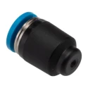 Festo QSC Series Tubing Cap Polybutylene Terephthalate 4 mm Push-In, 14 Bar Pressure QSC-4