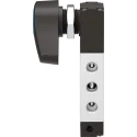 Festo Twist Selector Pneumatic Manual Control Valve, Aluminium Alloy Body, G 1/8 Port, 5/2 Valve Function VHEF-ES-M52-M-G18