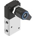 Festo Twist Selector Pneumatic Manual Control Valve VHEF Series G 1/8 Thread Aluminium Alloy Body 3/2 VHEF-EST-B32-G18