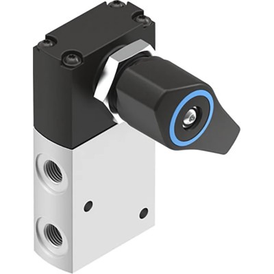 Festo Twist Selector Pneumatic Manual Control Valve VHEF Series G 1/8 Thread Aluminium Alloy Body 3/2 VHEF-EST-B32-G18