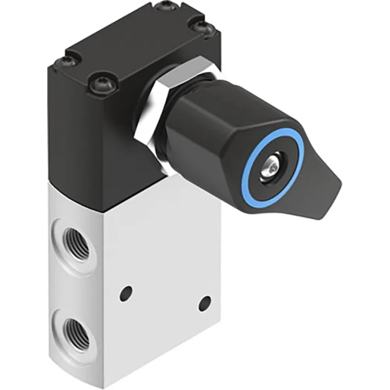 Festo Twist Selector Pneumatic Manual Control Valve VHEF Series G 1/8 Thread Aluminium Alloy Body 3/2 VHEF-EST-B32-G18